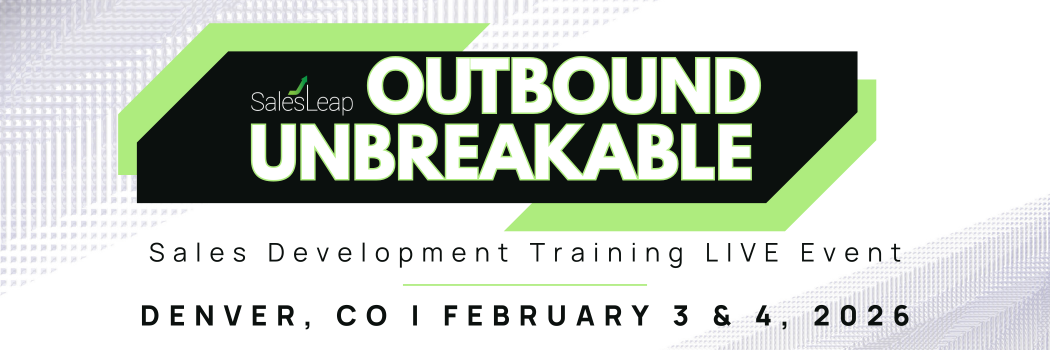 Feb 2026 - Outbound Unbreakable LIVE Sales Training Event website header